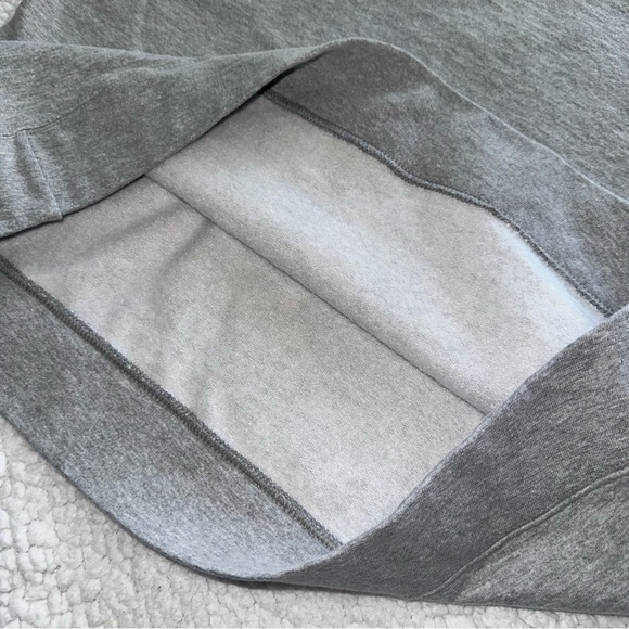 PIES BEFORE GUYS fall heather grey crewneck sweatshirt pumpkin oversized cozy M - Picture 4 of 7